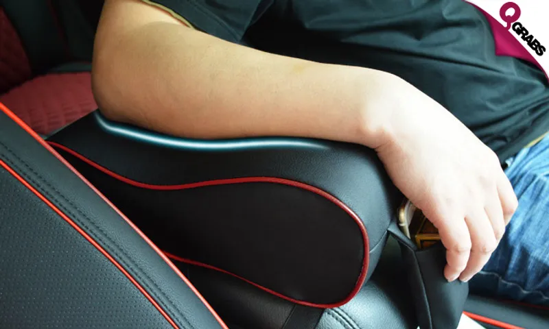 Car Seat Arm Rest Cushion with Phone Pocket!